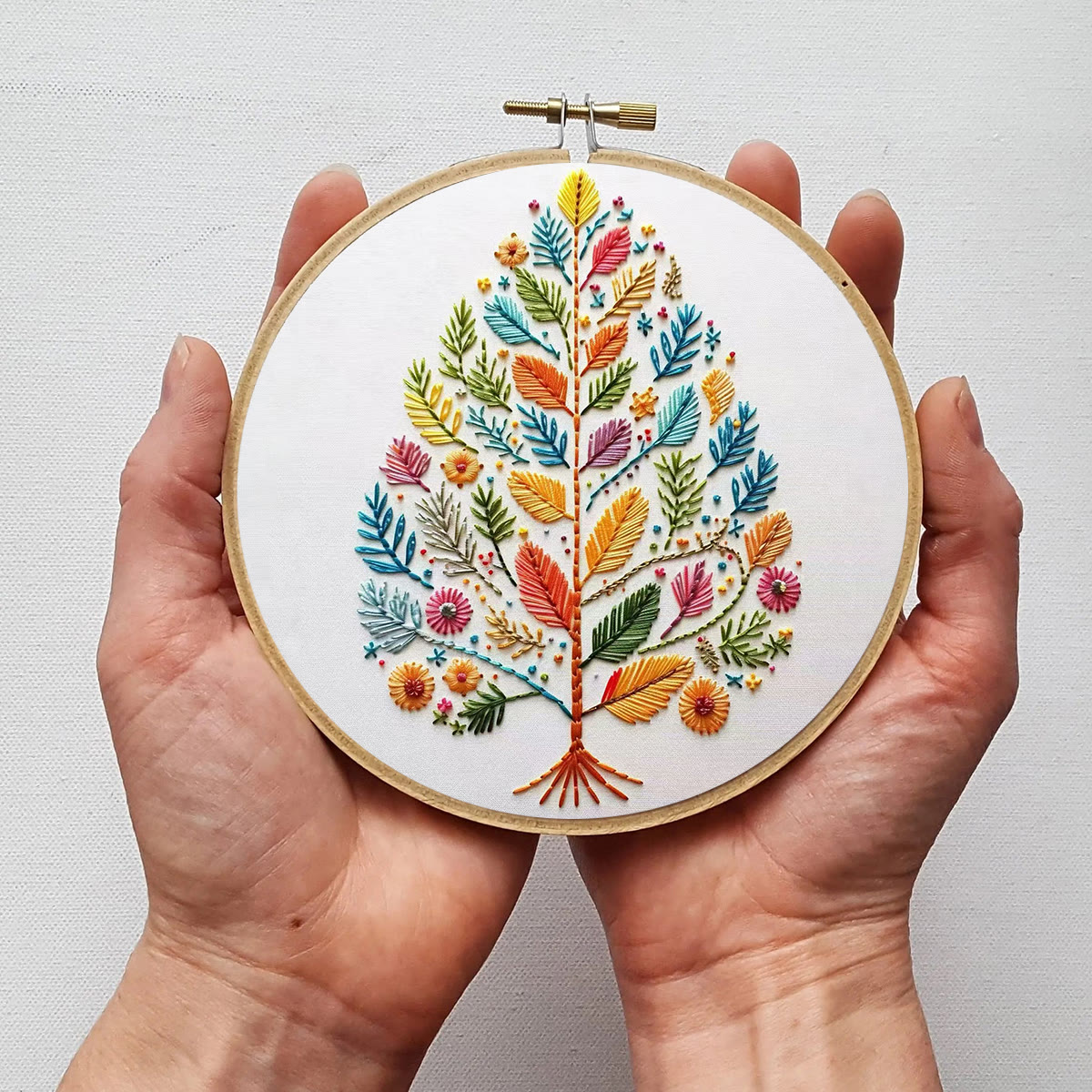 Rubbyoo Embroidery Kit - Charming Tree | Unique Home Ornament | Easy Handmade Craft - image 4