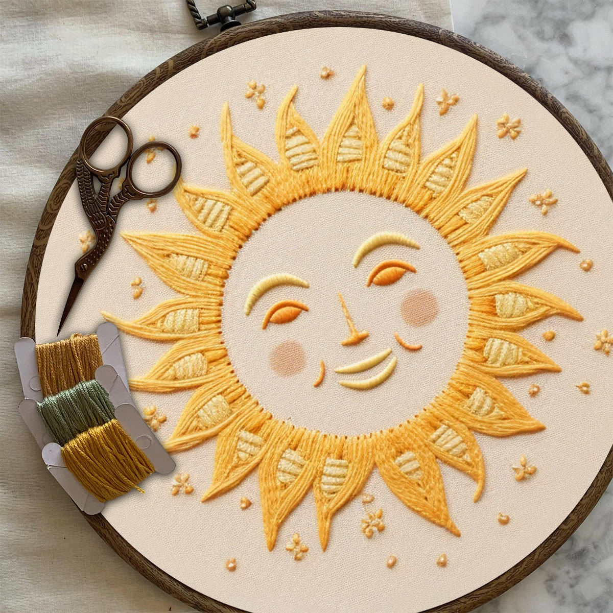 Rubbyoo Embroidery Kit- Smiling Sun - image 8