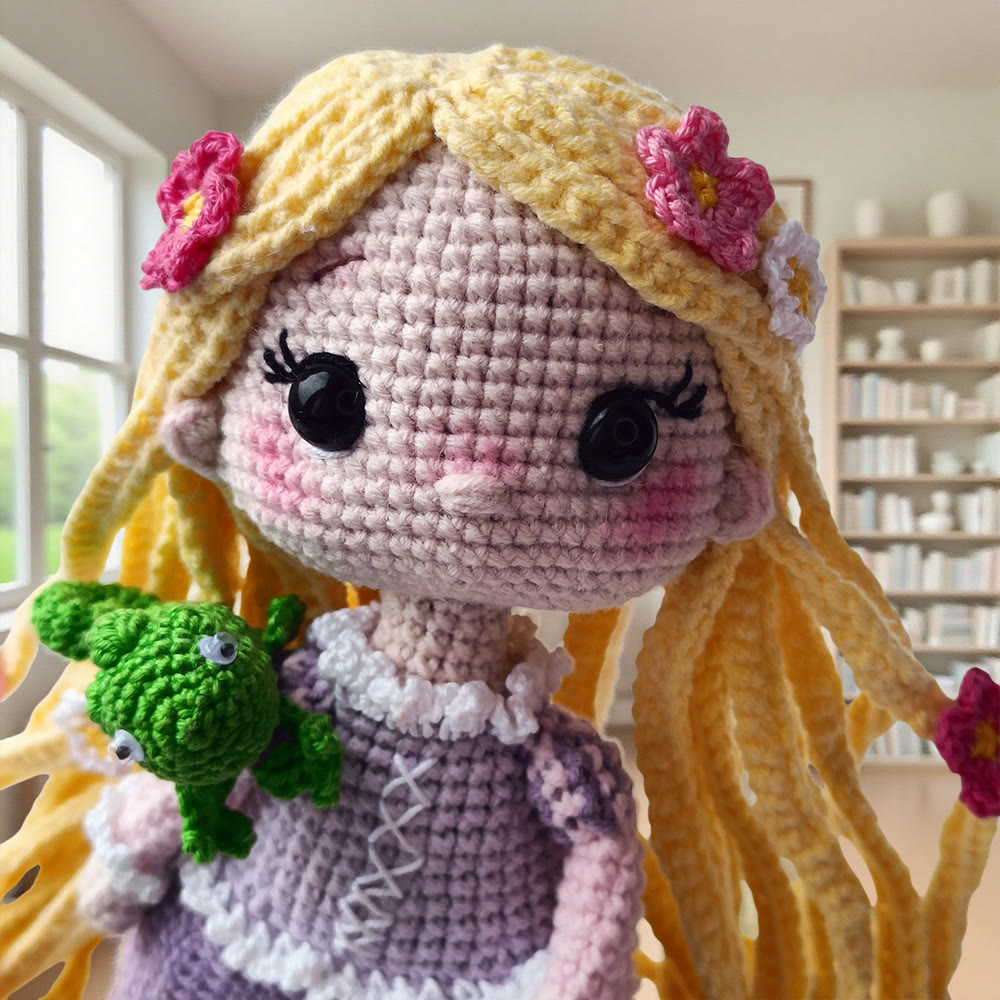 Diy Handmade Beautiful Princess Crochet Kit - Handmade Crocheted Doll | Unique Fashion Pendants - image 3