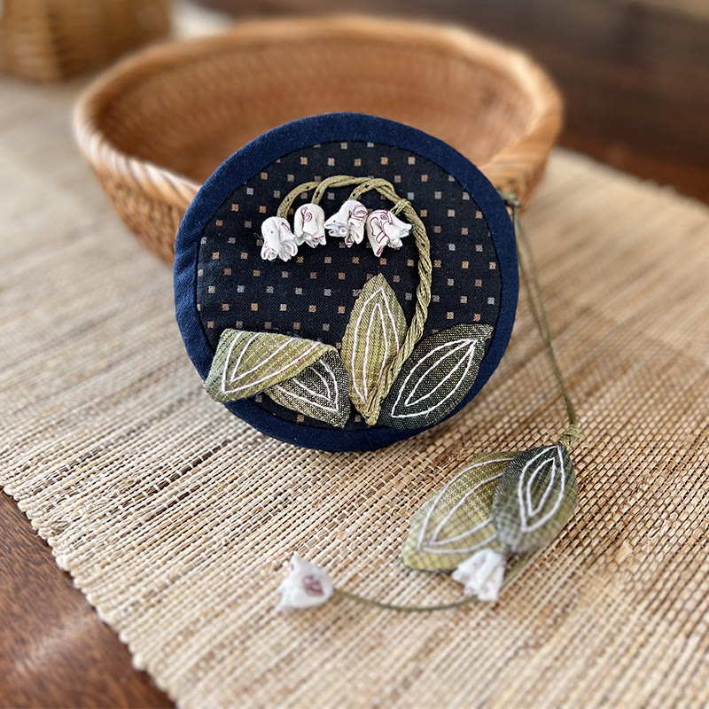 Handmade Mini Coin Purse Kit | Diy Floral Handicraft |  Nice Gifts For Mom - Blue - image 4