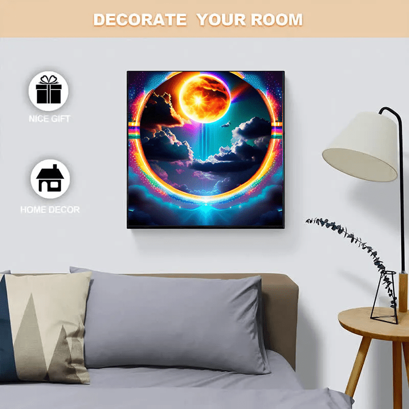 A Rainbow portal in the sky - Wooden Jigsaw Puzzle