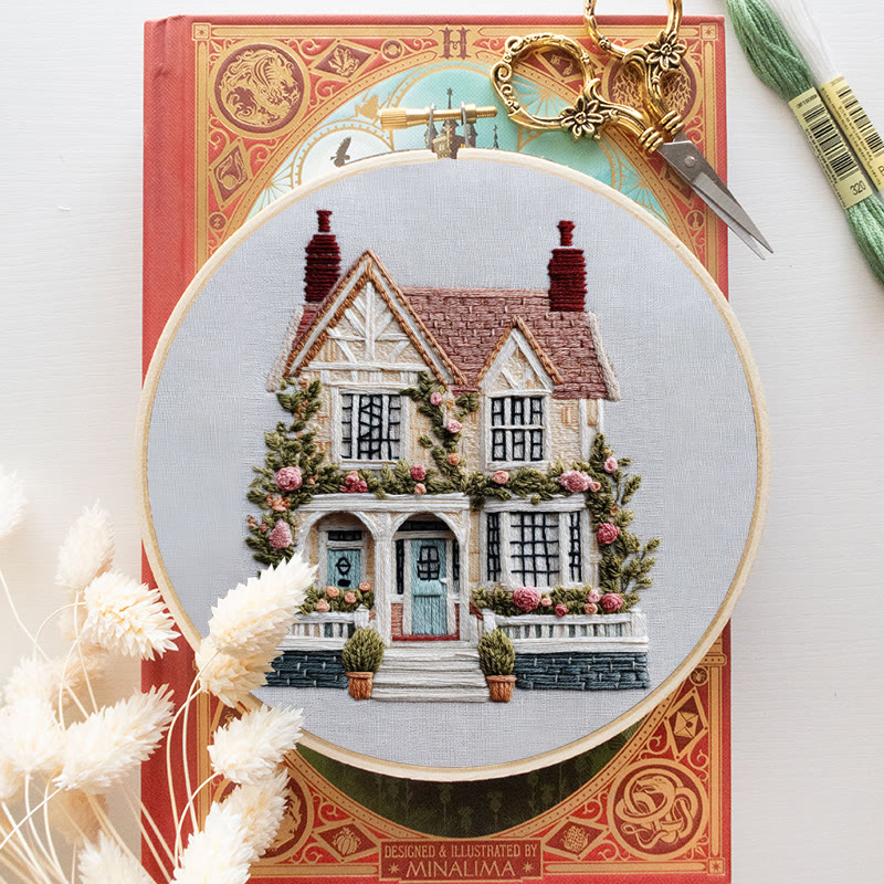 Rubbyoo Embroidery Kit - Dream House | Handmade Stitch Art | Wall Hanging Decor - image 11