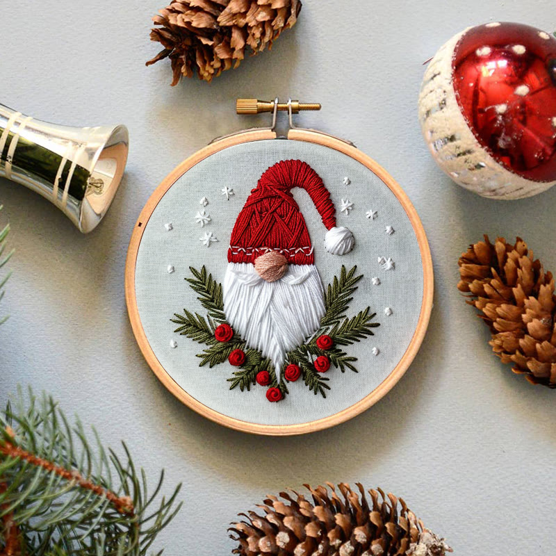 Rubbyoo Embroidery Kit-  Christmas Winter Gnome - image 3
