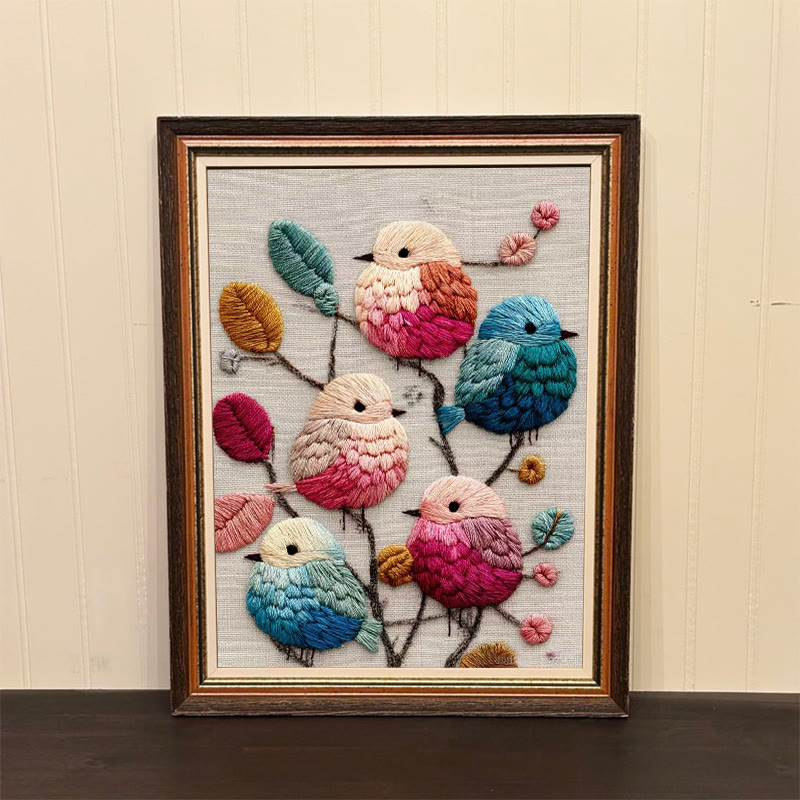 Rubbyoo Embroidery Kit - Lovely Birds | Diy Handmade Stitchwork | Perfect For Wall Hanging - image 8