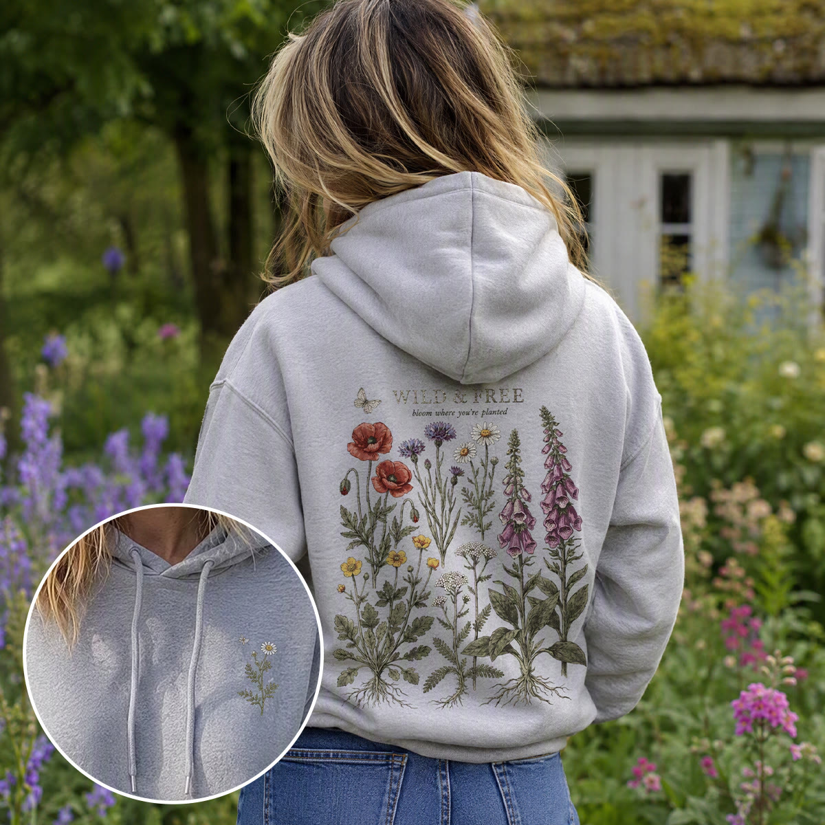 Rubbyoo Wild & Free Unisex Hoodie - image 4