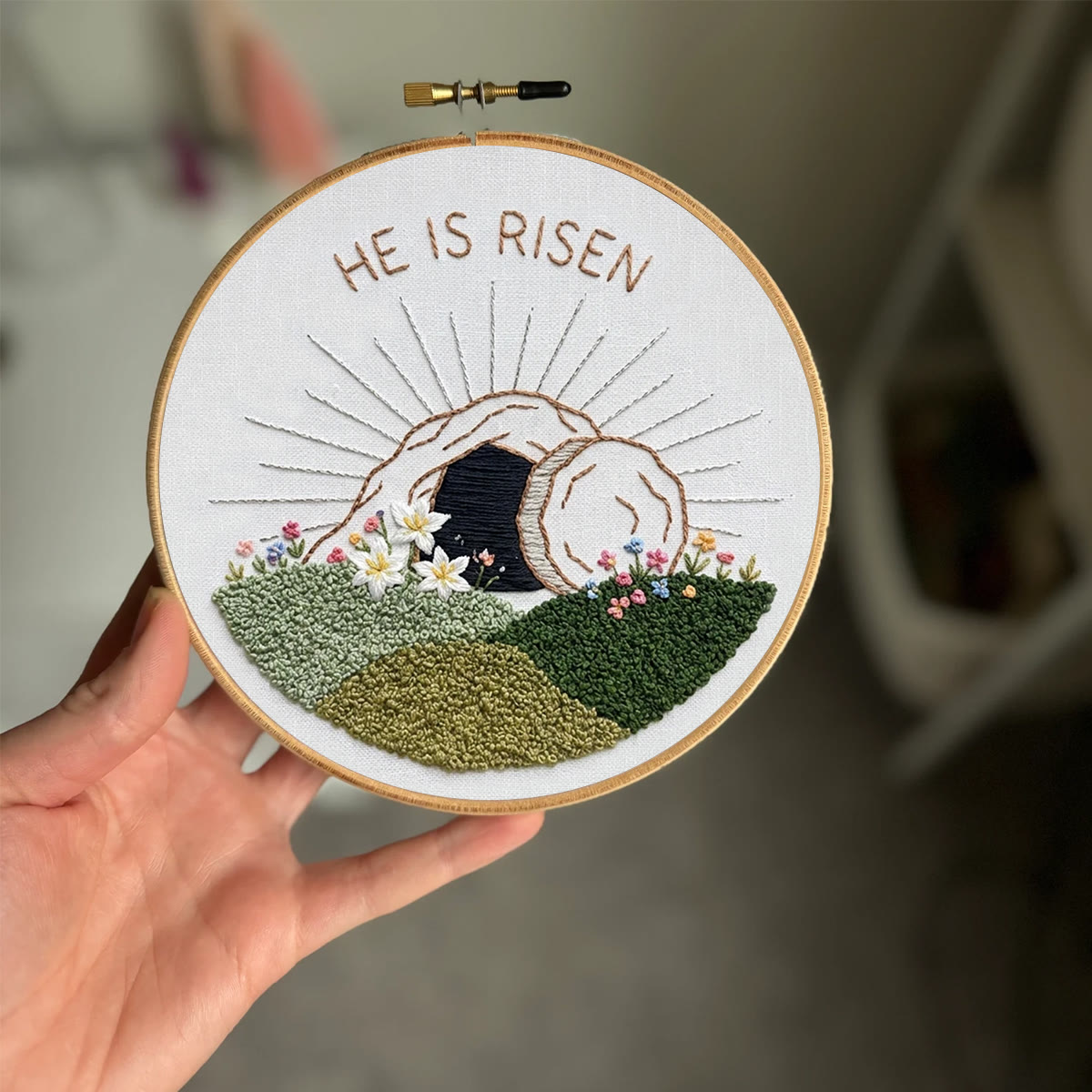 Rubbyoo Embroidery Kit - Christian Art | Easter Stitch Pattern | Unique Handmade Wall Art - image 7