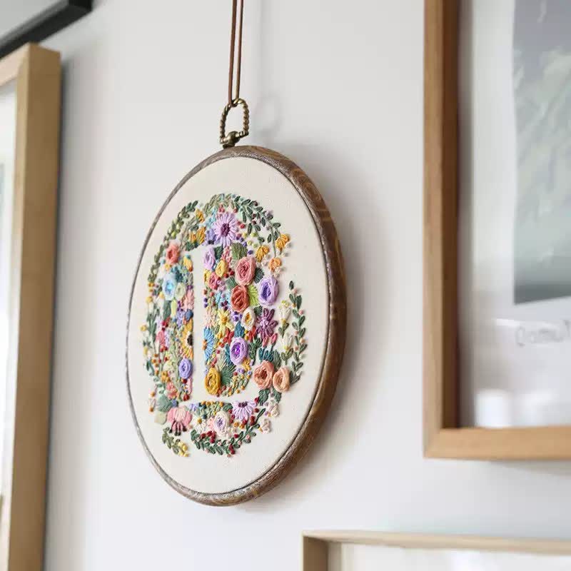 Rubbyoo Embroidery Kit -floral Letter Pattern - image 3