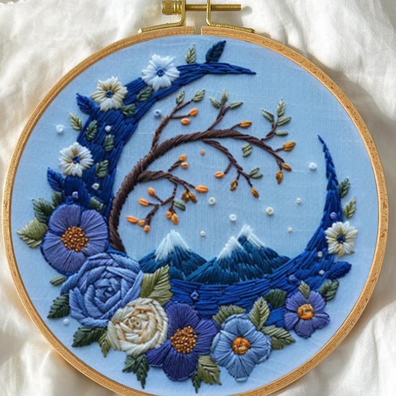 Rubbyoo Embroidery Kit - Woodland Moon | Mystical Handmade Art | Diy Decorative Craft - image 4