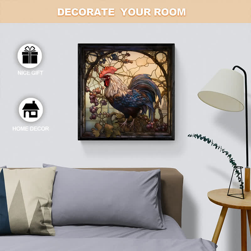 Chicken Rooster - Wooden Jigsaw Puzzle