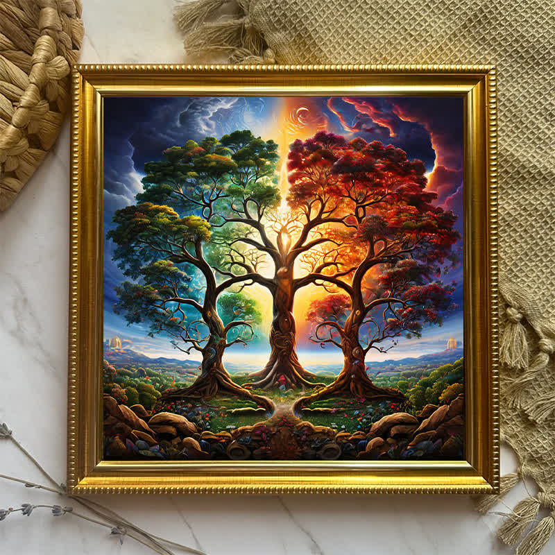Rubbyoo Ornate Celestial Tree of Life  -2 Wooden Jigsaw Puzzle