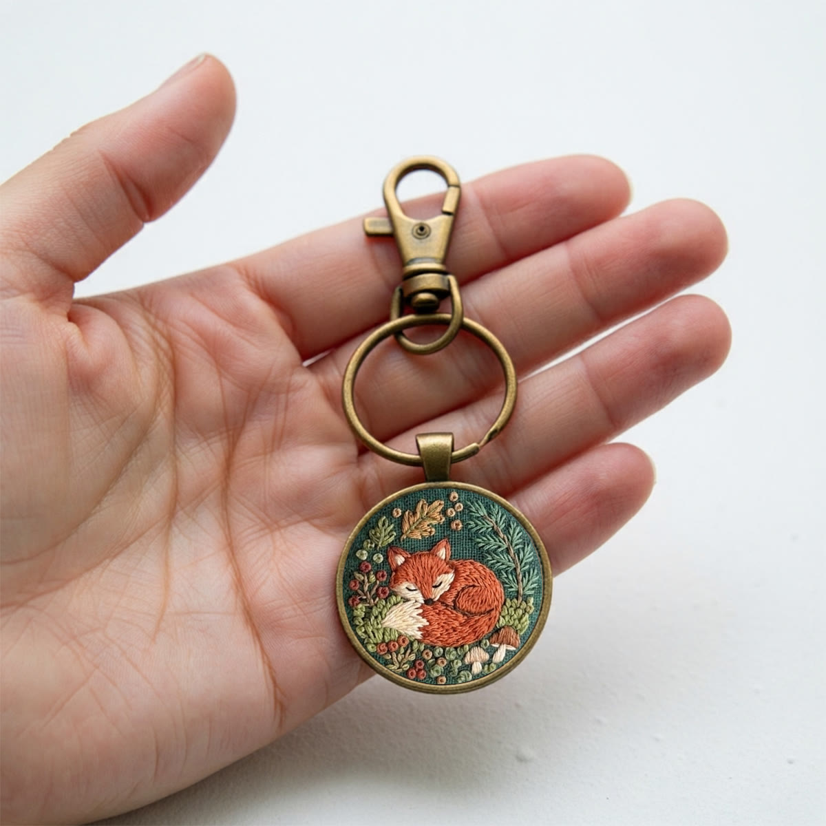 Rubbyoo Embroidery Accessories Kit - Sleeping Red Fox | Sympathy Gift | Slow Fashion Accessory - image 9