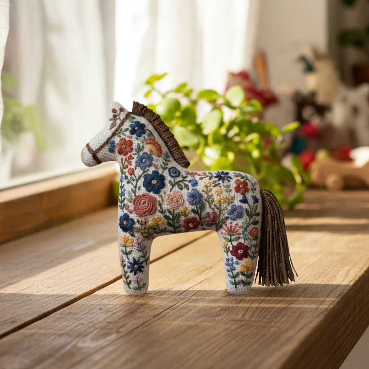 Rubbyoo Dala Horse Embroidery Kit - Wildflower | Special Handmade Gift For Mom | Creative Art For Diy Lovers - image 5