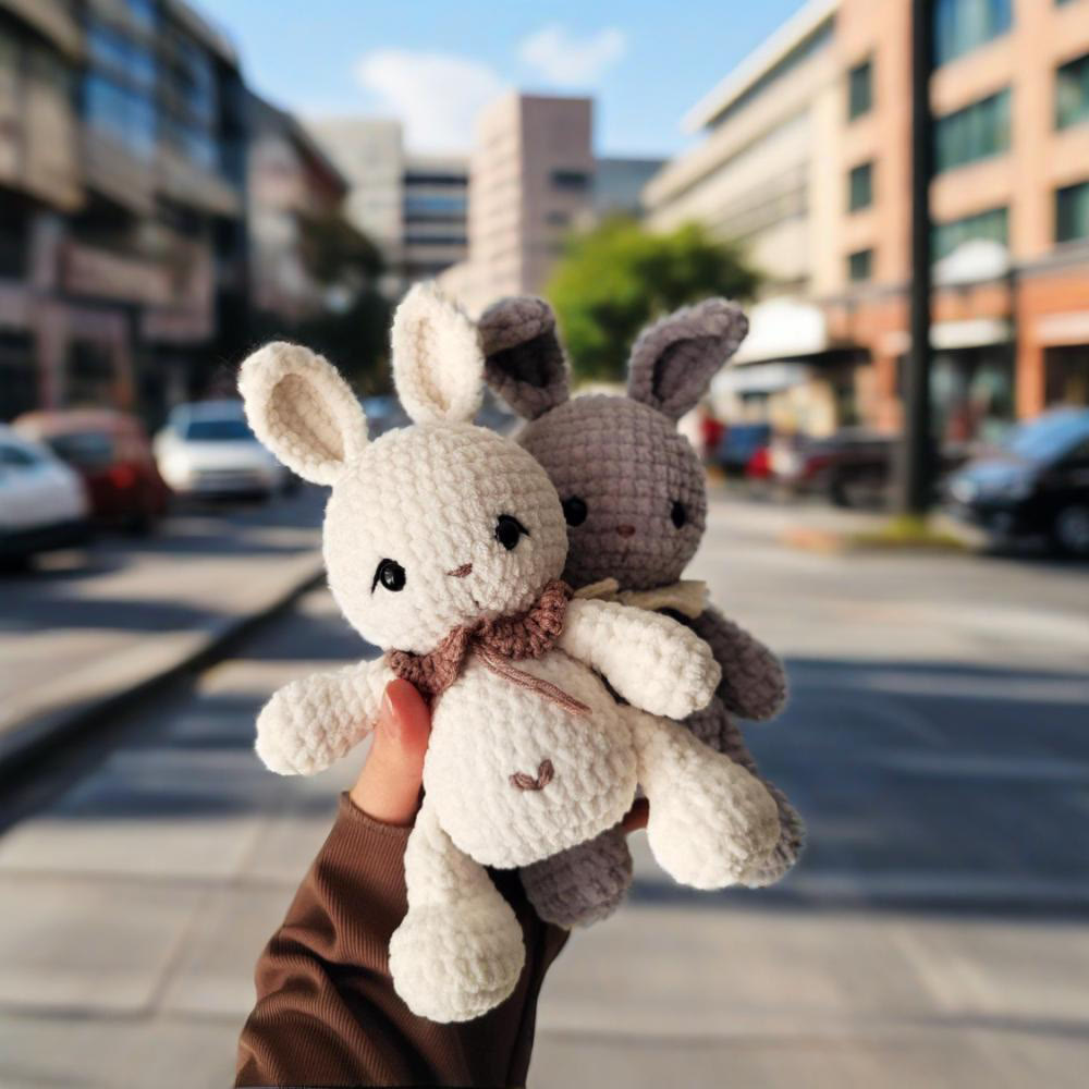 Diy Handmade Lovely Bunny Crochet Kit - Fashion Bag Pendant | Handmade Baby Toys  - image 7