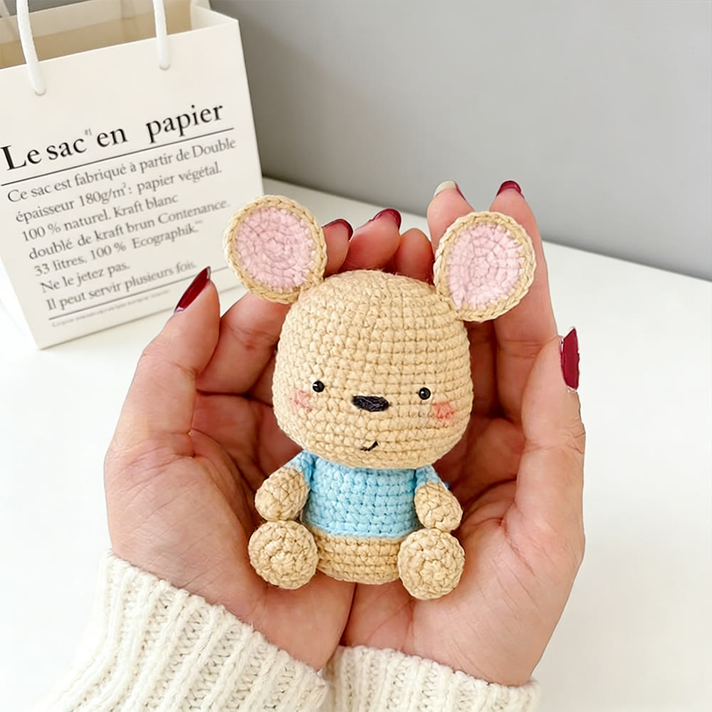 Diy Handmade Little Kangaroo Crochet Kit - Handmade Stuffed Toy | Plush Animal Doll For Kid - image 1