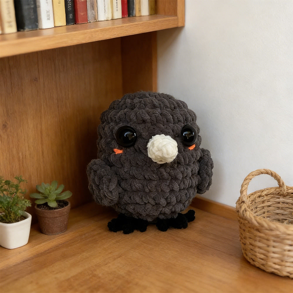 Diy Handmade Mini Raven Crochet Kit - Unique Baby Toy | Creative Backpack Accessories - image 4