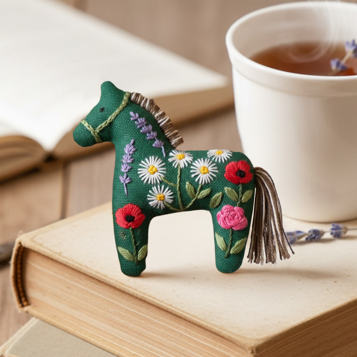 Rubbyoo Horse Embroidery Kit - Colourful Flower | Great Handmade Gifts | Creative Home Ornament - image 6