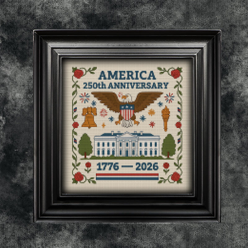 Cross Stitch Kit - Us Independence Day | Perfect Decoration Craft | Easy Stitch Artwork - image 6