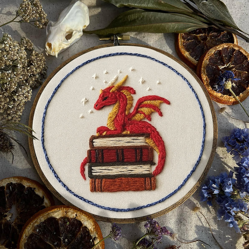 Rubbyoo Embroidery Kit - Sleeping Dragon | Unique Home Decor | Diy Handmade Craft  - image 3