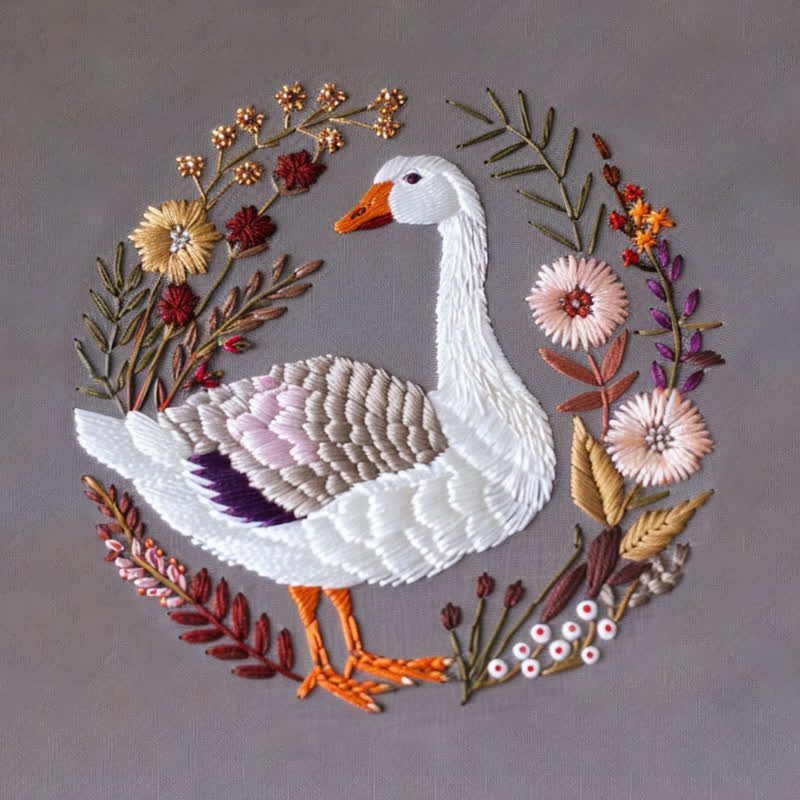 Rubbyoo Embroidery Kit - Winter Goose - image 6