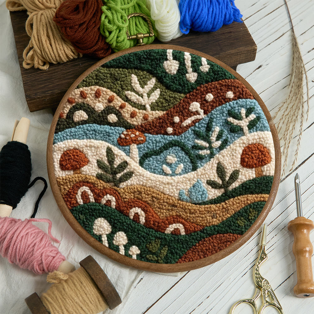 Rural Plants Punch Needle Kit - Easy Craft For Beginner | Unique Handmade Art - image 10