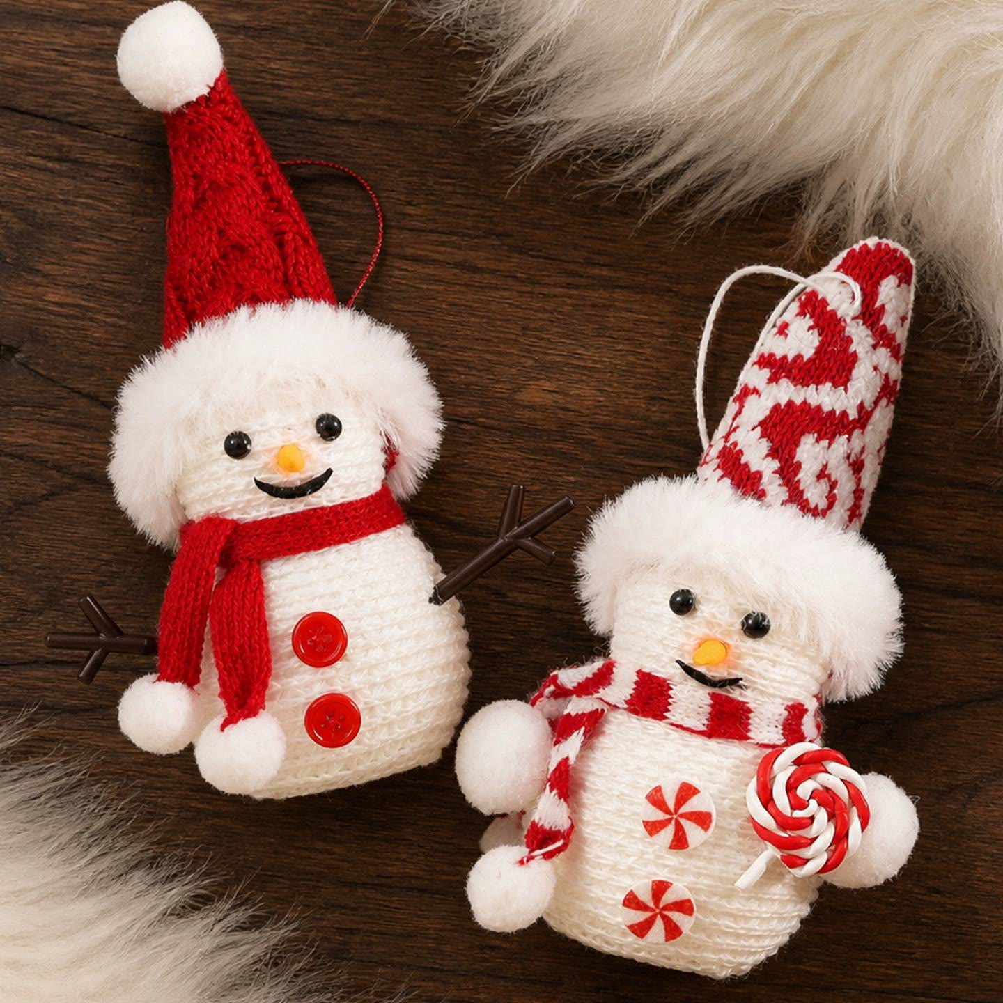 Rubbyoo 2pcs Adorable Xmas Tree Hanging - Christmas Party Accent | Cozy Festive Home Decor - image 1