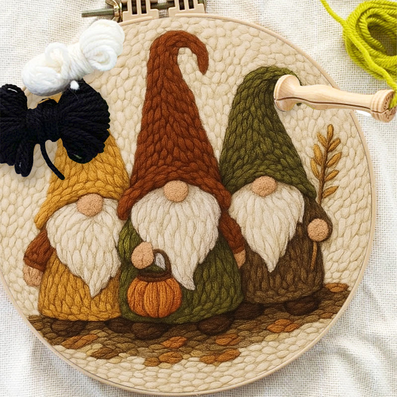 Mysterious Gnome Punch Needle Kit - Spooky Halloween Craft | Diy Needle Art - image 10