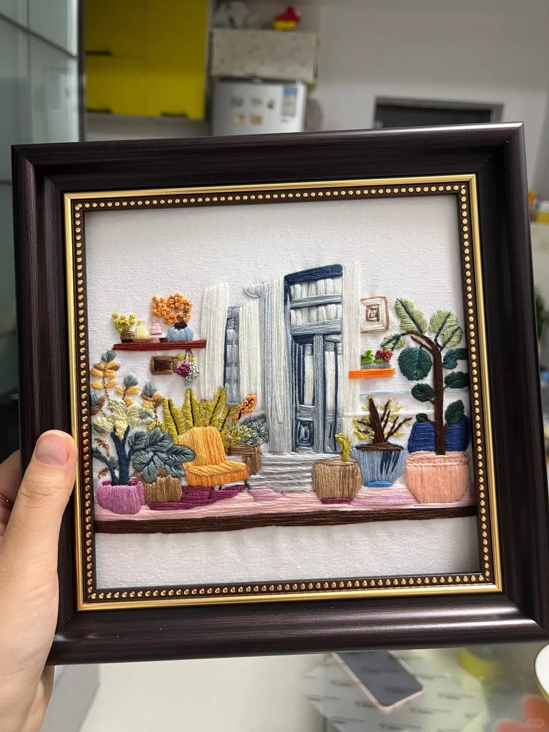 Rubbyoo Embroidery Kit - Scenery Series Needlecraft | Diy Home Decor | Unique Housewarming Gift - Flower Room - image 9