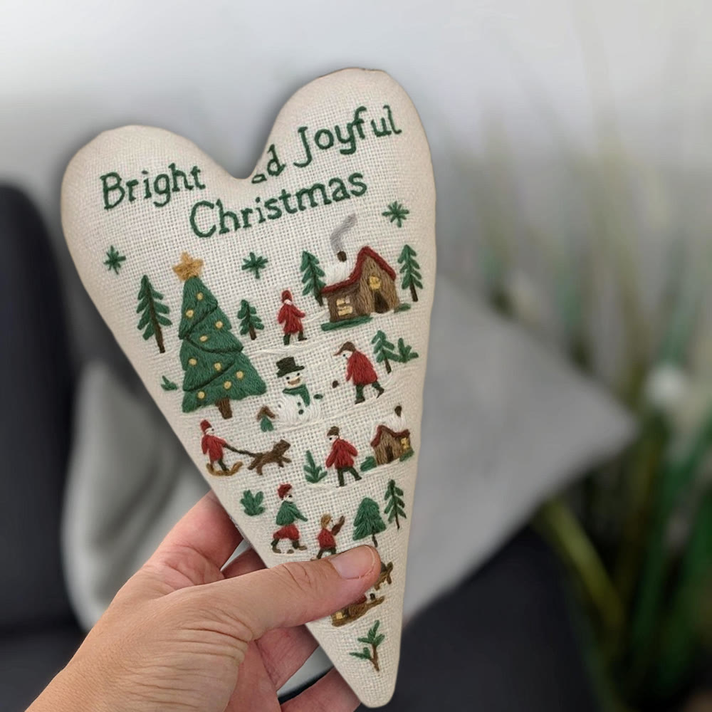 Rubbyoo Heart Embroidery Kit - Christmas Diorama | Christmas Decoration | Diy Holiday Gift - image 9