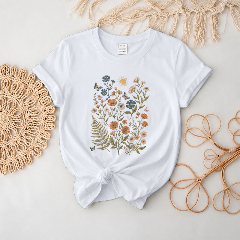 Rubbyoo Charming Flowers Graphic Tee  - Botanical Floral T-shirt Gift | Comfort Stylish Outfit  - image 15