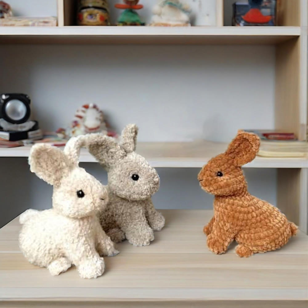 Diy Handmade Baby Rabbit Series Crochet Kit - Perfect For Beginners  | Easy crochet collection - Brown - image 2