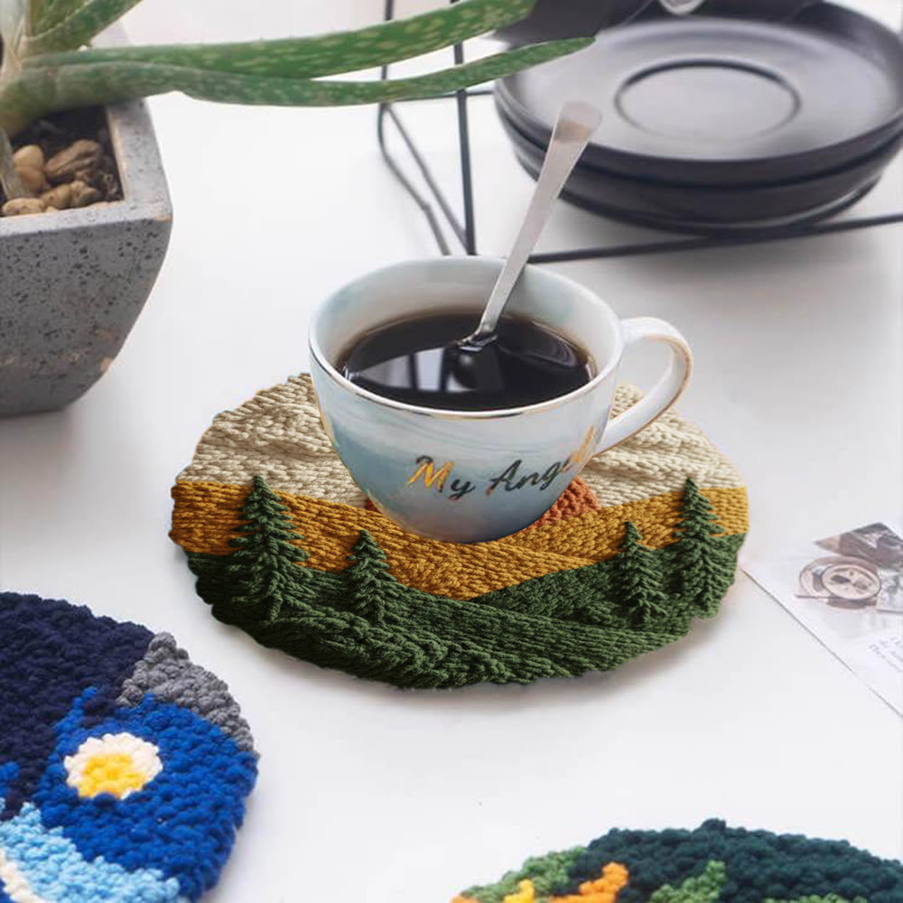 Autumnal Sunset Mountain Forest Punch Needle Kit – Top Gifting Choice | Cozy Warm Home Decor - image 5