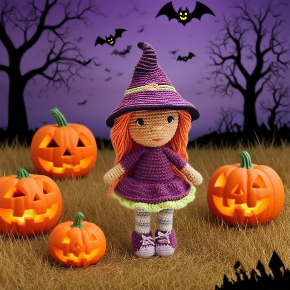 Diy Handmade Little Witch Kit - Halloween Handmade Doll | Perfect Decorative Toy - image 3