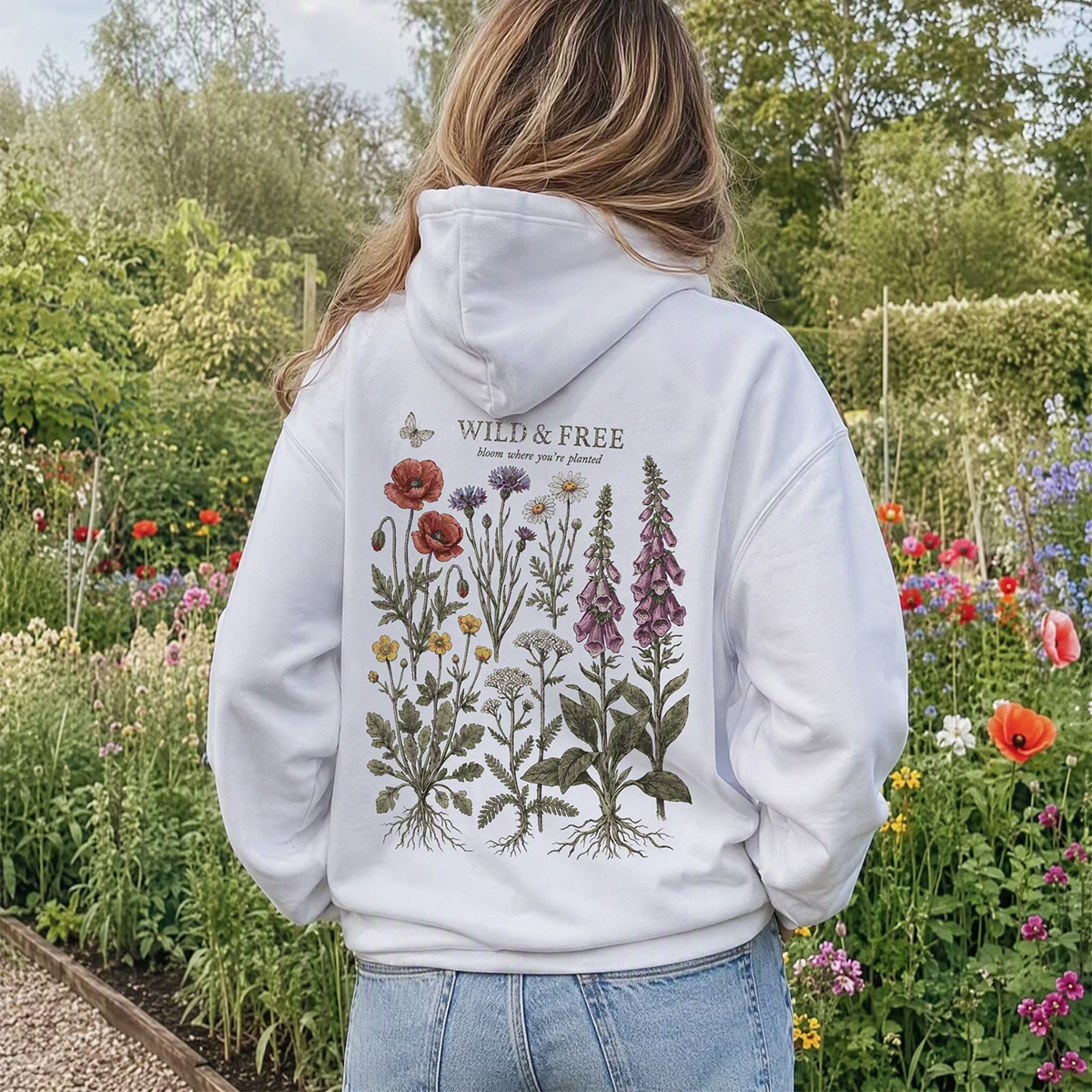 Rubbyoo Wild & Free Unisex Hoodie - image 2