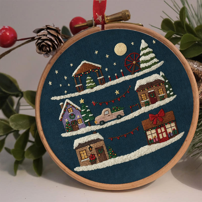 Rubbyoo Embroidery Kit - Christmas Eve | Christmas Home Ornament | Holiday Handmade Craft  - image 4