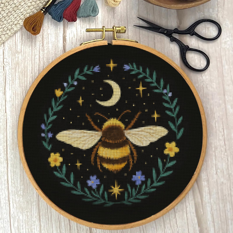  Cross Stitch Kit - Bumblebee | Insects Handmade Needlework | Perfect For Home Decor - image 3