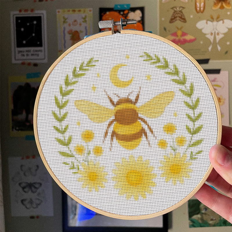  Cross Stitch Kit - Celestial Bee | Perfect Gifts For Crafter|  Diy Home Decor - image 4