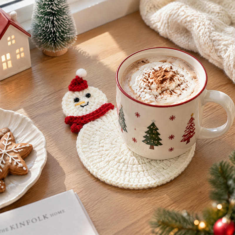 Rubbyoo Crochet Christmas Coasters – Handmade Seasonal Heat Insulation Pad | Cozy Festive Table Decor - image 10