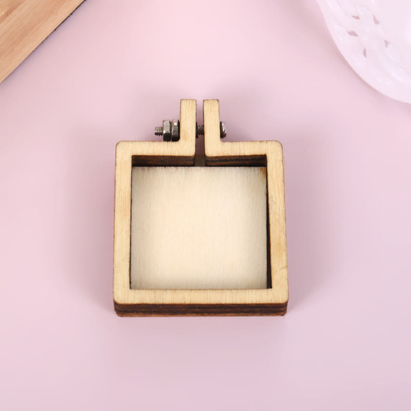 Embroidery Mini Wooden Irregular Shapes Hoops | Handmade Christmas Ornament | Perfect For Diy Stitch Art - image 7