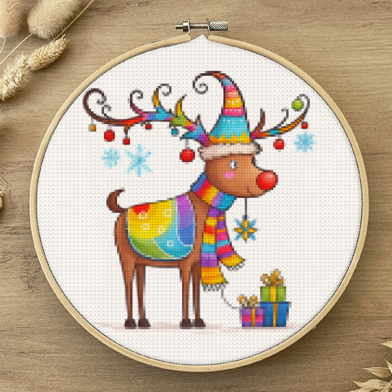  Cross Stitch Kit - Christmas Deer | Diy For Christmas Gift | Perfect For Christmas Tree Decor - image 8