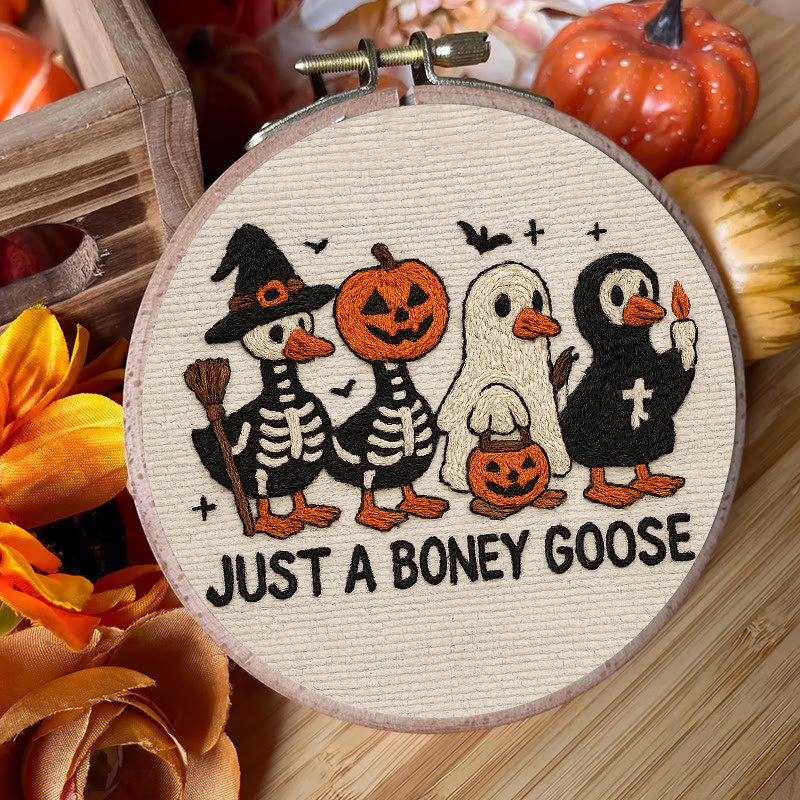 Rubbyoo Embroidery Kit - Boney Goose | Spooky Halloween Animal | Handmade Gift Idea - image 4