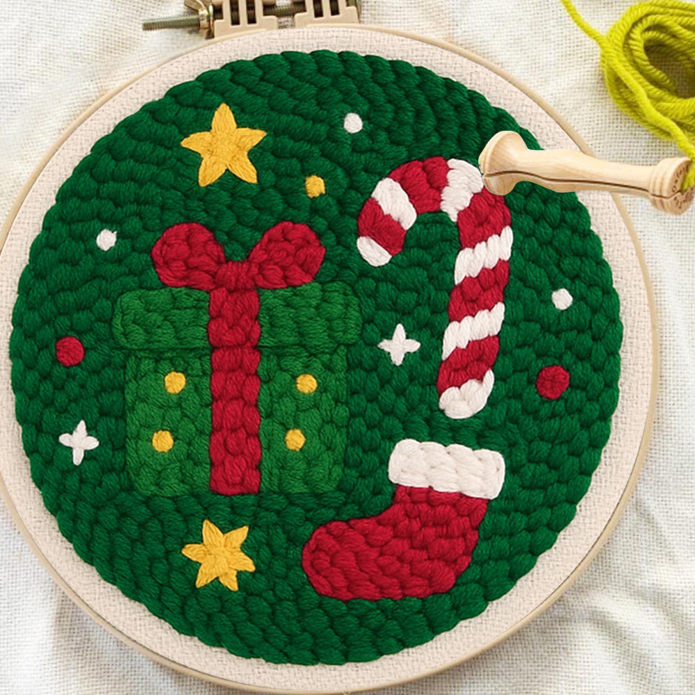 Christmas Festive Trinkets Punch Needle Kit – Newbie-friendly Handcraft | Joyful Holiday Home Decor - image 8
