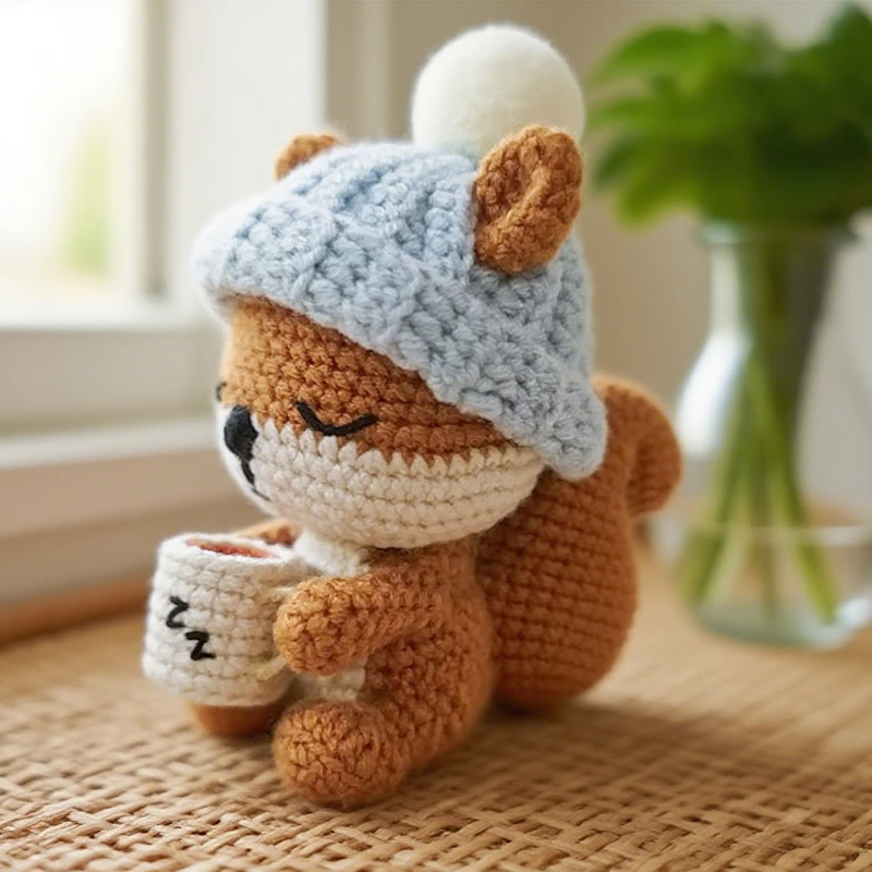 Diy Handmade Sleepy Squirrel Crochet Kit - Cute Sewing Doll | Perfect For Handmade Beginner - image 5