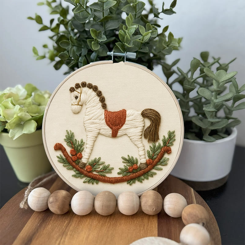 Rubbyoo Embroidery Kit - Rocking Horse | Perfect Home Decor | Nice Handmade Gift - image 7