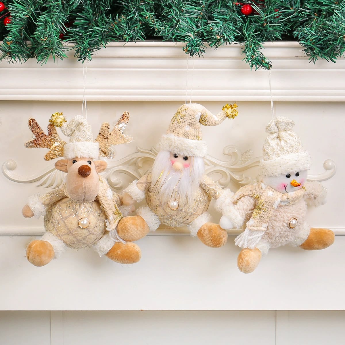 Rubbyoo Christmas Plush Ornament - Adorable Fireplace Decor | Heartwarming Xmas Tree Hanging - image 4