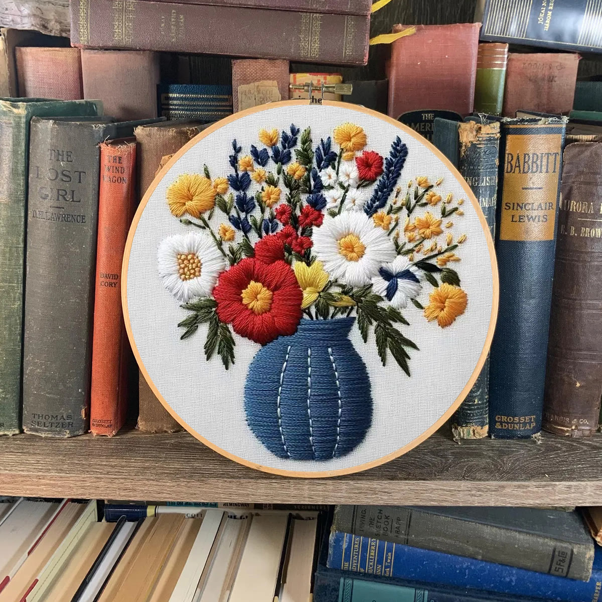 Rubbyoo Embroidery Kit - Bright Bouquet | Nice Desk Decor | Gift For Flower Lovers - image 9