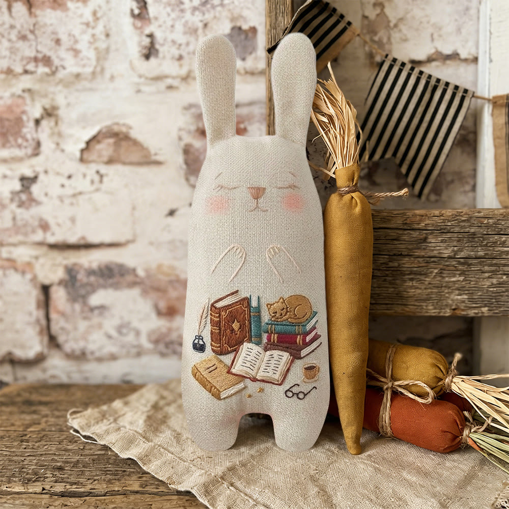 Rubbyoo Bunny Toy Embroidery Kit -  Cats And Books | Embroidery Pattern |  Gifts For Children  - image 9