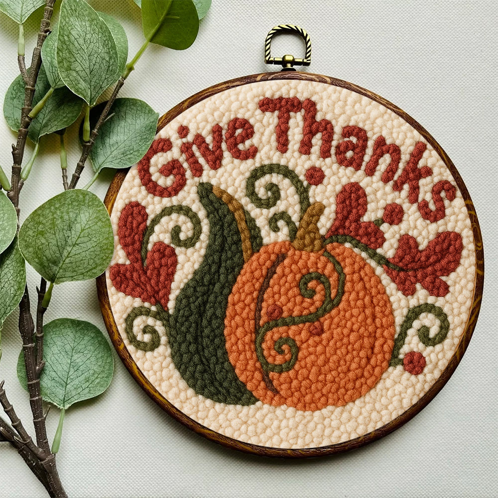 Give Thanks Punch Needle Kit – Cozy Diy Craft Project | Perfect Home Decor - image 6