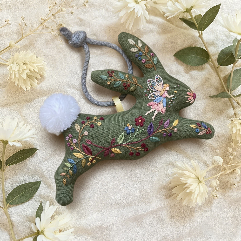 Rubbyoo Rabbit Embroidery Kit - Magical Fairy | Diy Hanging Decor | Unique Birthday Gift  - image 6