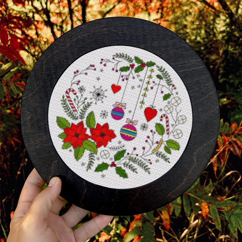  Cross Stitch Kit - Christmas Celebration | Handmade Christmas Ornament | Perfect For Beginner  - image 9