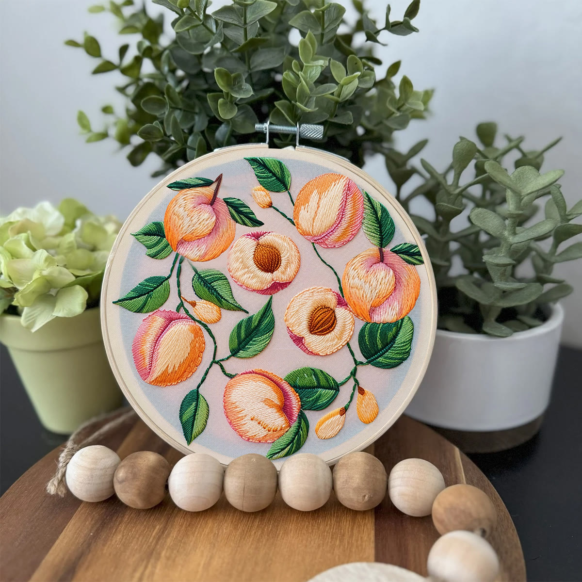 Rubbyoo Embroidery Kit-  Peach Petals - image 3